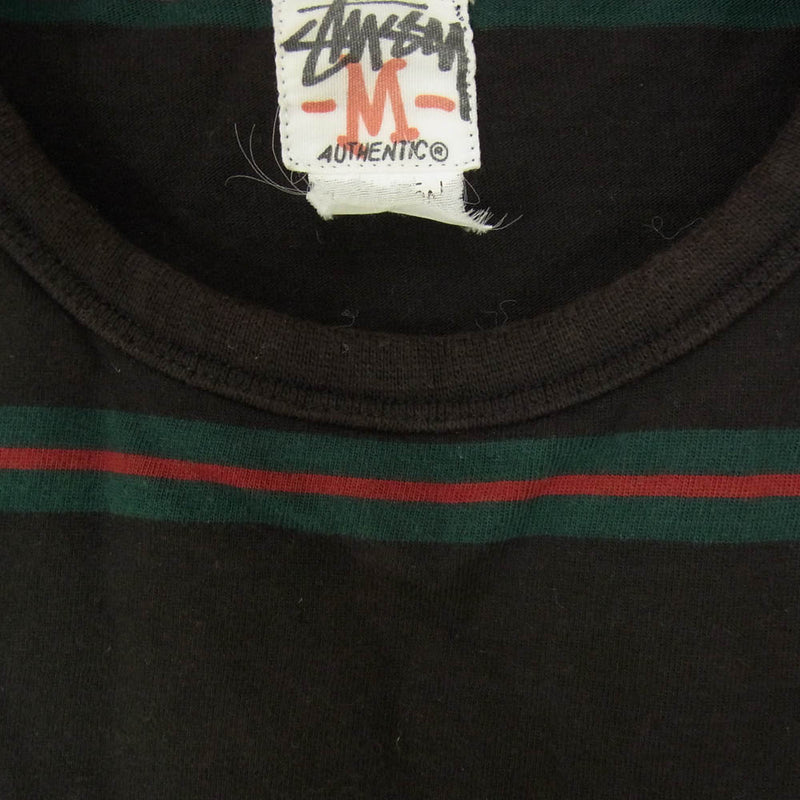 STUSSY ステューシー 90s ボーダー ロングスリーブ 長袖 Tシャツ