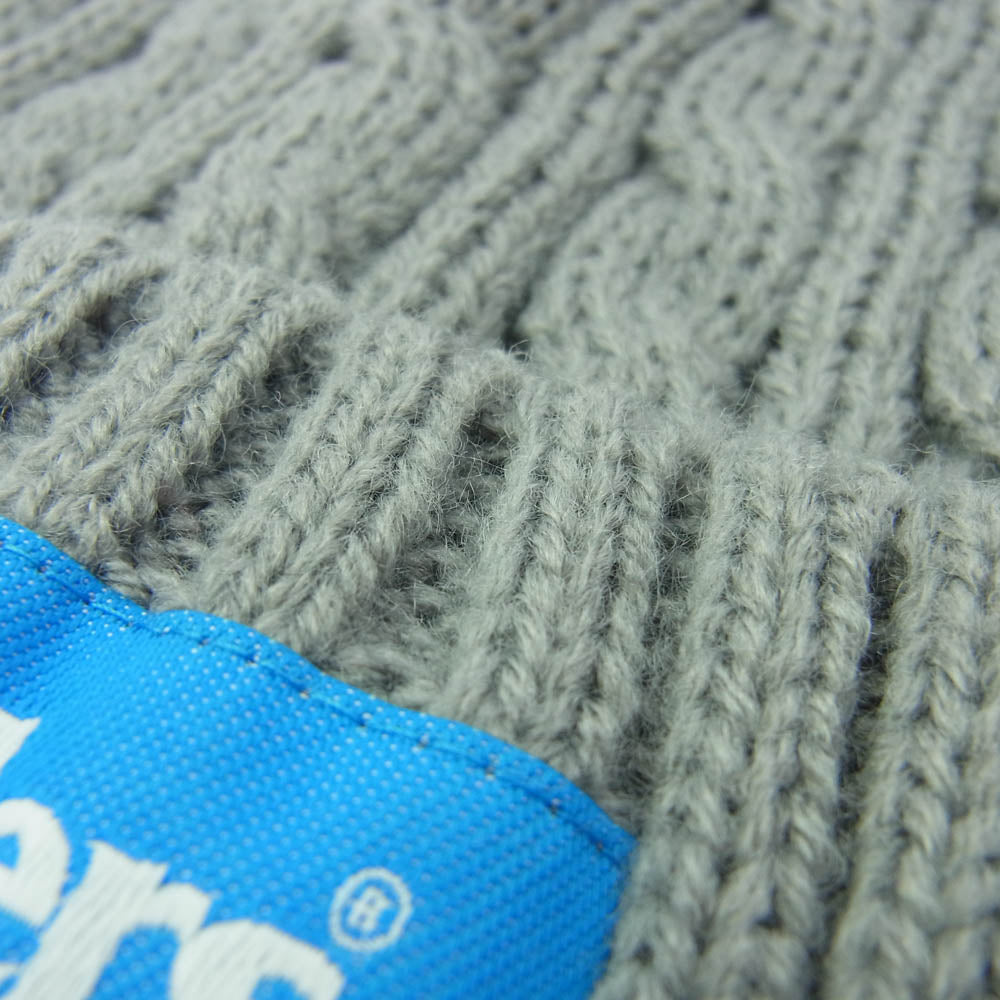 リベレイダース CABLE KNIT CAP ニット キャップ ニット帽 グレー グレー系【極上美品】【中古】