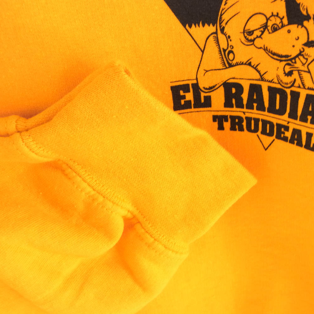 RADIALL ラディアル 24AW RAD-24AW-CUT017 TRUE DEAL POT - CREW NECK SWEATSHIRT L/S クルーネック スウェット 裏起毛 イエロー系 L【美品】【中古】
