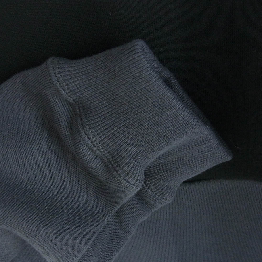 CALEE キャリー 24AW CL-24AW013 BICOLOR CREW NECK SW ツートーン クルーネック スウェット トレーナー グレー系 ブラック系 M【美品】【中古】