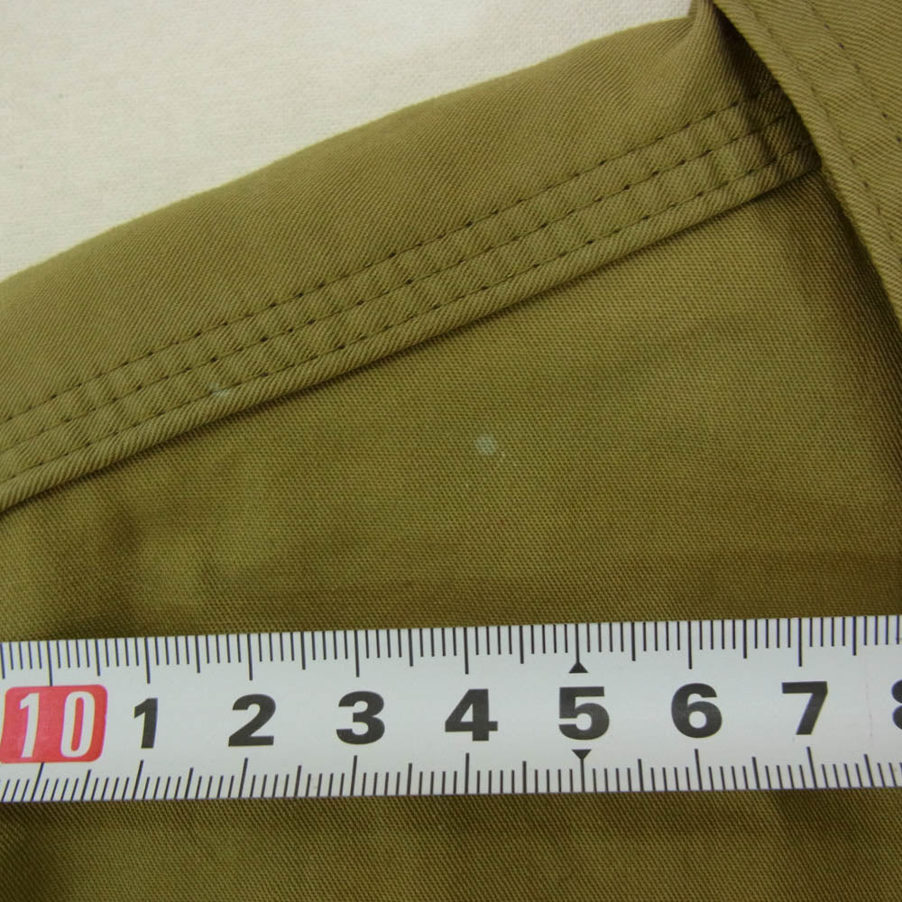 JOE McCOY Lot 11 8HOUR UNION WORK SHIRT ワッペン 半袖 ワークシャツ カーキ系 15【中古】