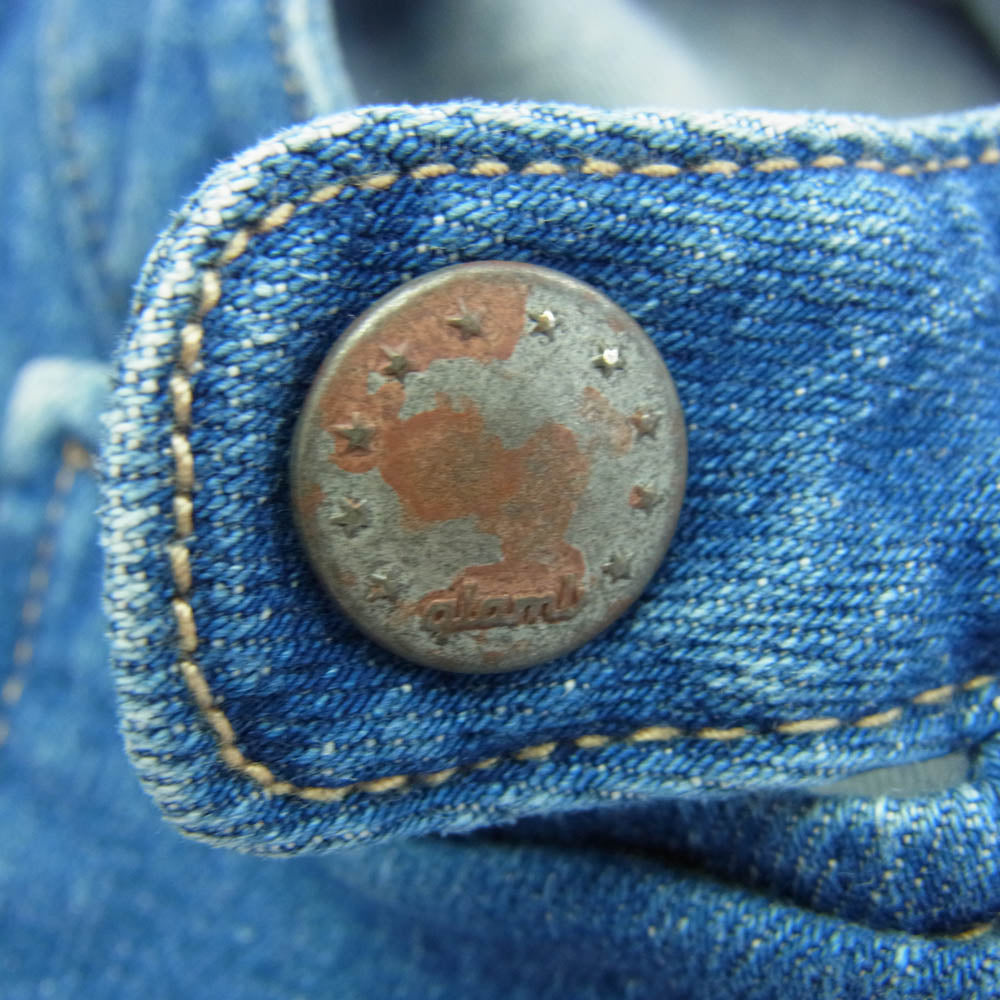 グラム GB0419/JKT15 Jam denim riders ダメージ加工 ジャム デニム ライダース ジャケット インディゴブルー系【中古】