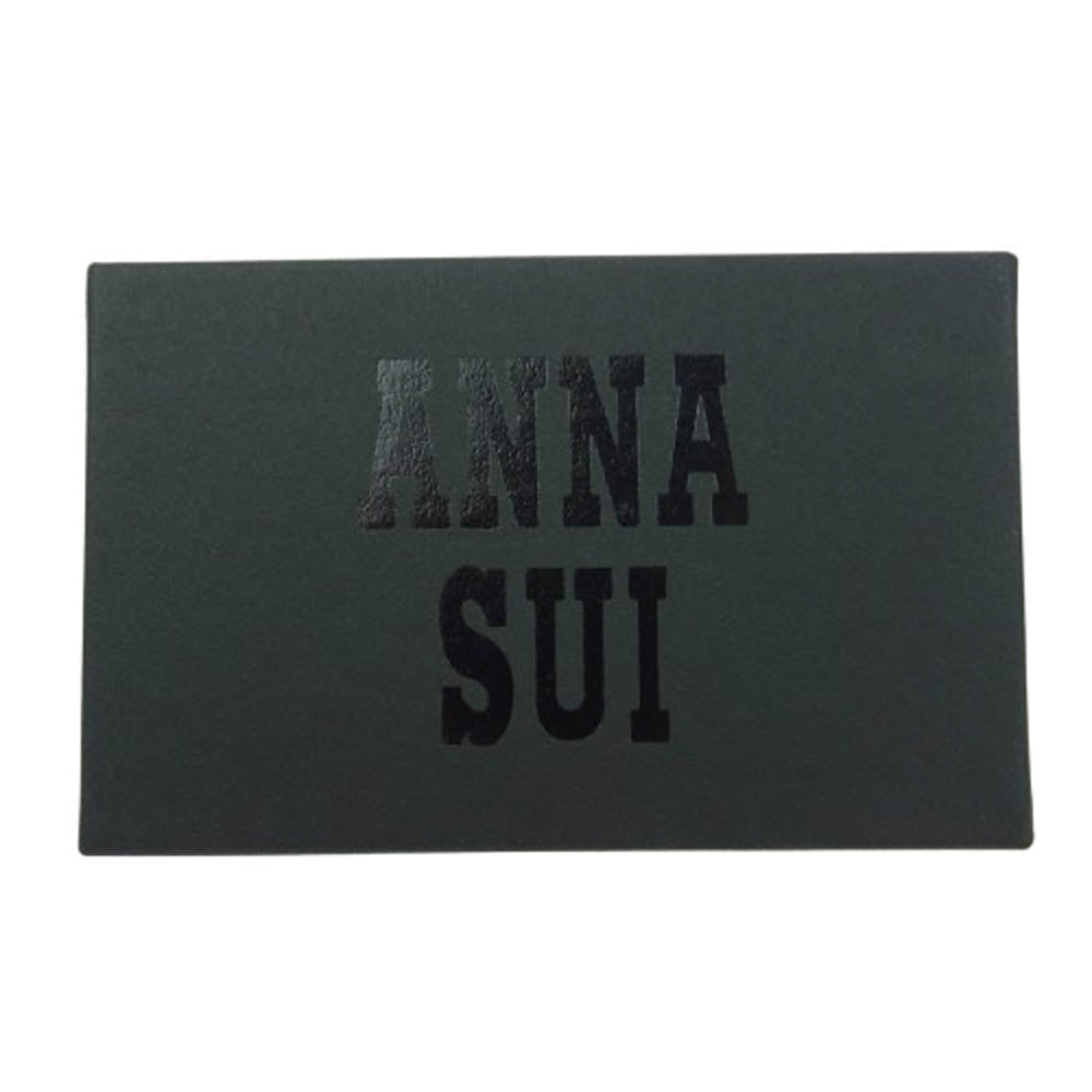 ANNA SUI アナスイ ヴィンテージローズ レザー 4連 キーケース 赤紫系【美品】【中古】