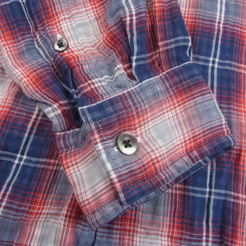 The Stylist Japan ザスタイリストジャパン TSJS-21106-02a ボタンダウン コットン シャツ 長袖 マルチカラー系 L【中古】