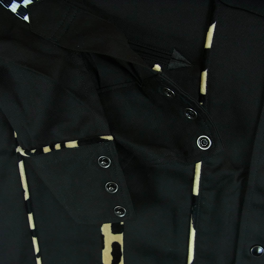 WACKO MARIA ワコマリア 24AW 24FW-WMS-WS03 WESTERN SHIRT L/S TYPE-3 リヨセル ウエスタン 長袖 シャツ ブラック系 M【美品】【中古】