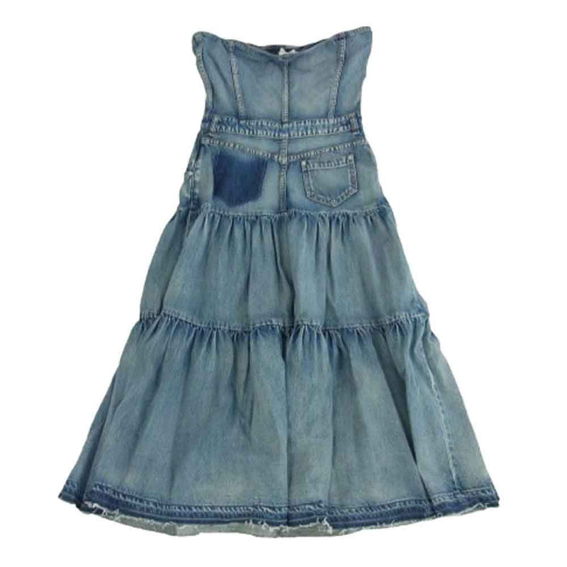 VALENTINO 紺色ワンピース VALENTINO 2020 袖フレアレース ウール