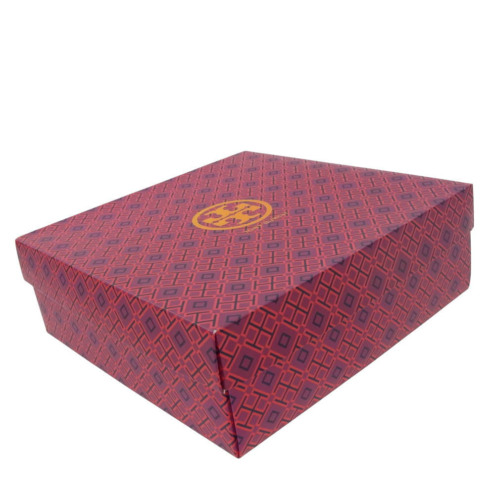 Tory Burch トリーバーチ HASTINGS 85MM BOOTIE SILK GOAT アンクル ベルト ヒール ブーツ ブラック系 7M【中古】