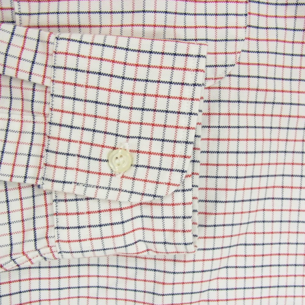 ワーカーズ Modified Wide Spread Shirt 長袖 チェック シャツ マルチカラー系 14【新古品】【未使用】【中古】