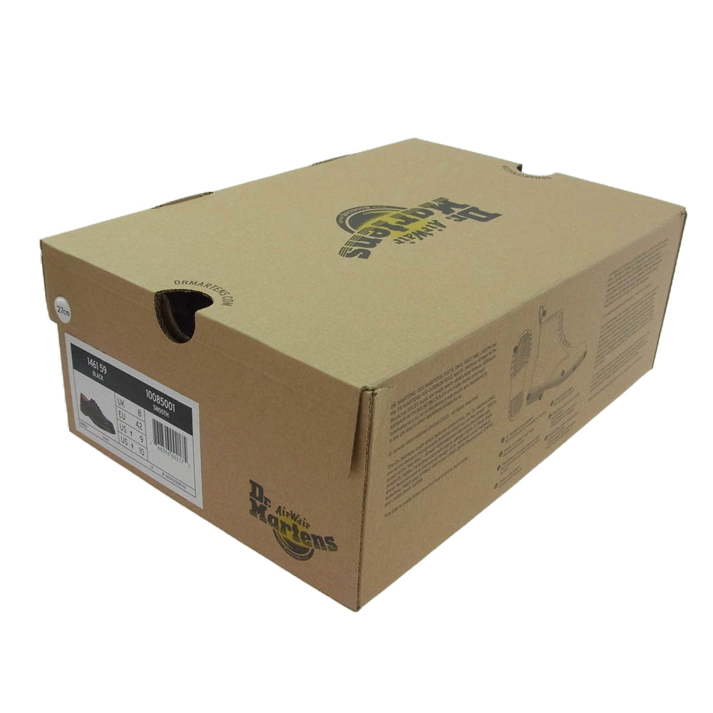 Dr.Martens ドクターマーチン 1461 3 ホール レザー シューズ ブラック系 UK8【新古品】【未使用】【中古】