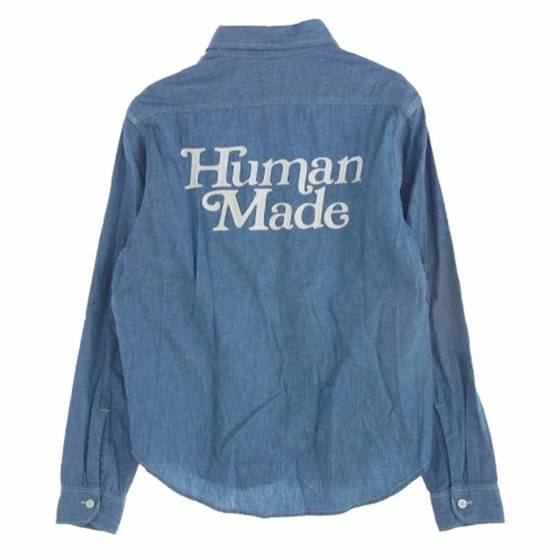 HUMAN MADE 青 シャツ M HUMAN MADE 青 シャツ M