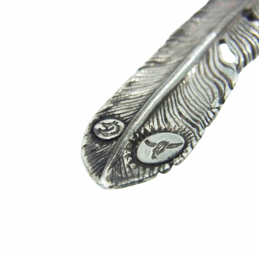 TADY&KING タディアンドキング 銀縄 ターコイズ フェザー ペンダントトップ 左向き シルバー系【中古】
