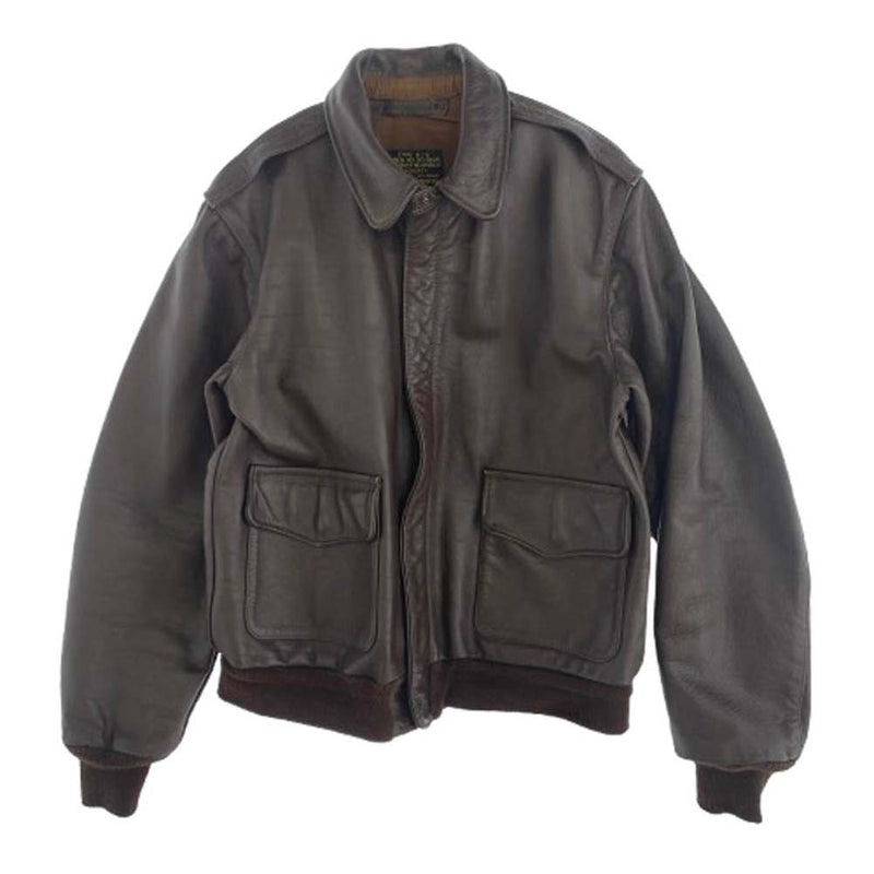 A-2　フライトジャケット　38 INSIGNIA LEATHER CO. ミリタリー INSIGNIA LEATHER インシグニアレザー社製 A-2 レザー