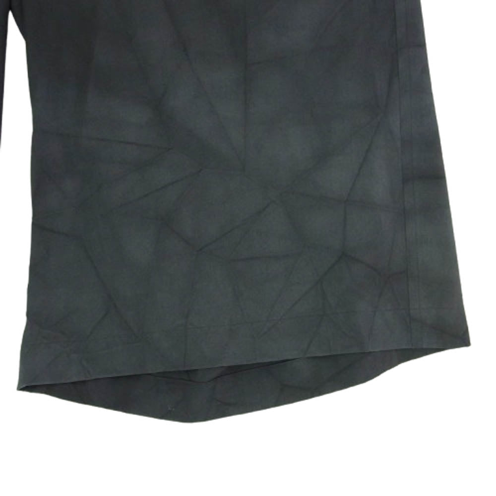 Yohji Yamamoto POUR HOMME ヨウジヤマモトプールオム 18AW HV-P42-507 シワギャバ ムラ染め ウールギャバ ダブルアジャスター オーバー パンツ ダークグレー系 2【中古】