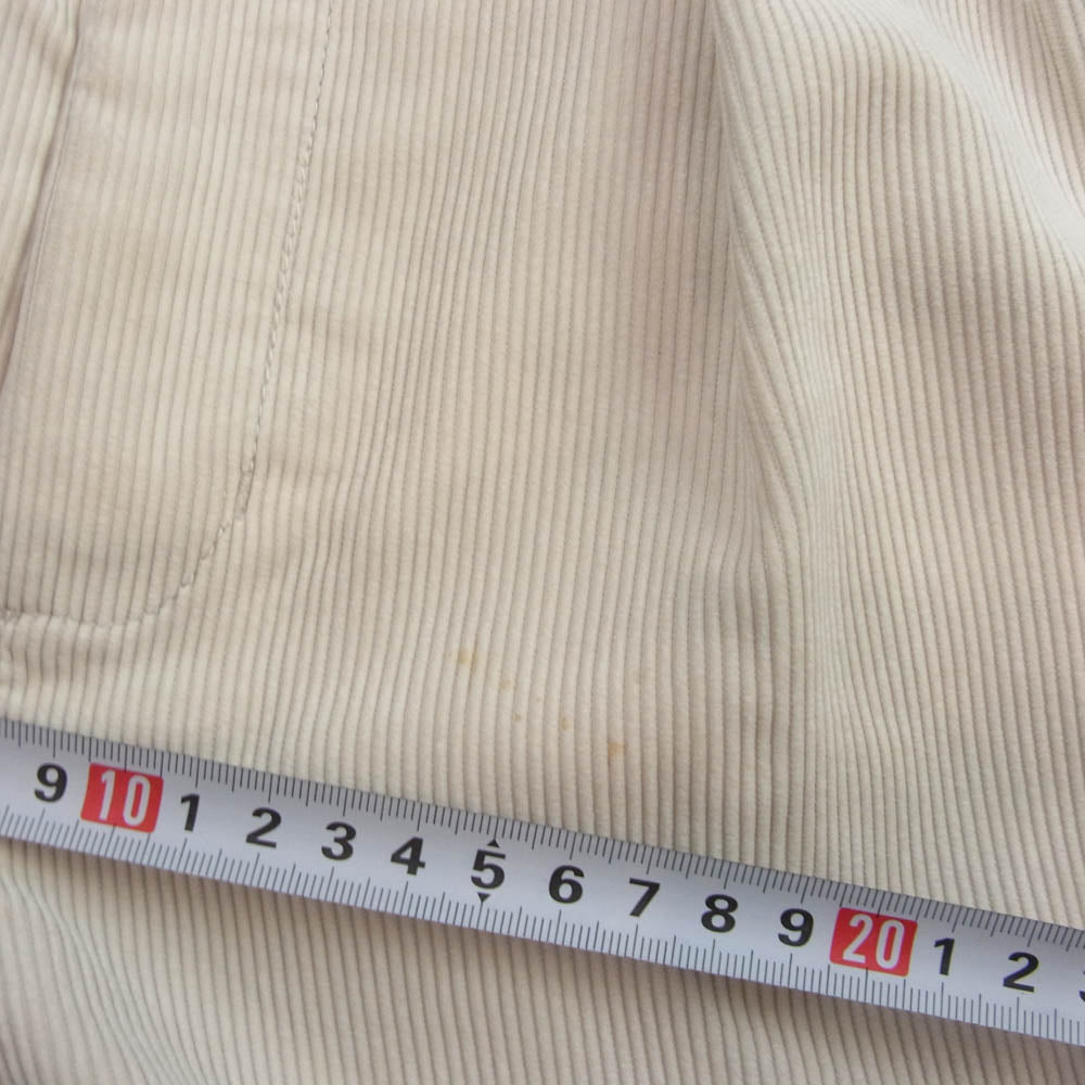 DAIWA PIER39 ダイワピア BP-37022W TECH WIDE EASY 2P TROUSERS CORDUROY 2プリーツ コーデュロイ ワイド パンツ オフホワイト系 S【中古】