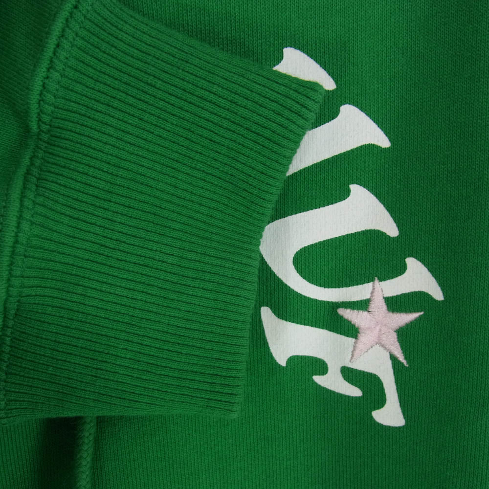 WIND AND SEA ウィンダンシー 21AW WDS-HUF-08 × HUF Hoodie ハフ ロゴ刺繍 サークル プルオーバー スウェット パーカー グリーン系 M【中古】