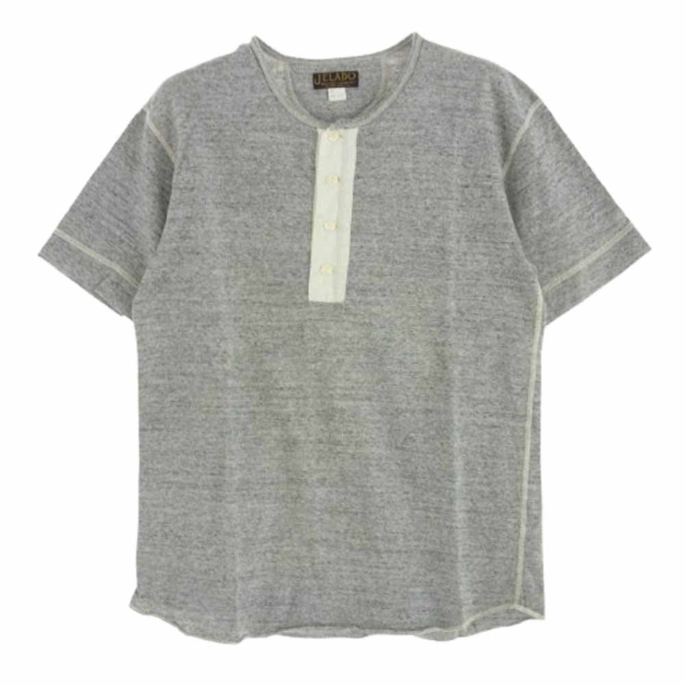 JELADO ジェラード サーマル ヘンリーネック 半袖 Tシャツ グレー系 36 