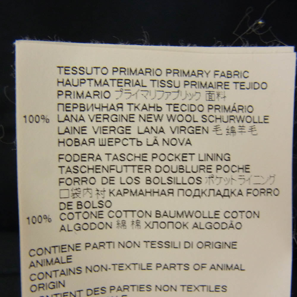 MARNI マルニ CUMU0215A0 トロピカル ウール オープンカラー 半袖 シャツ カットオフ ネイビー系 46【中古】