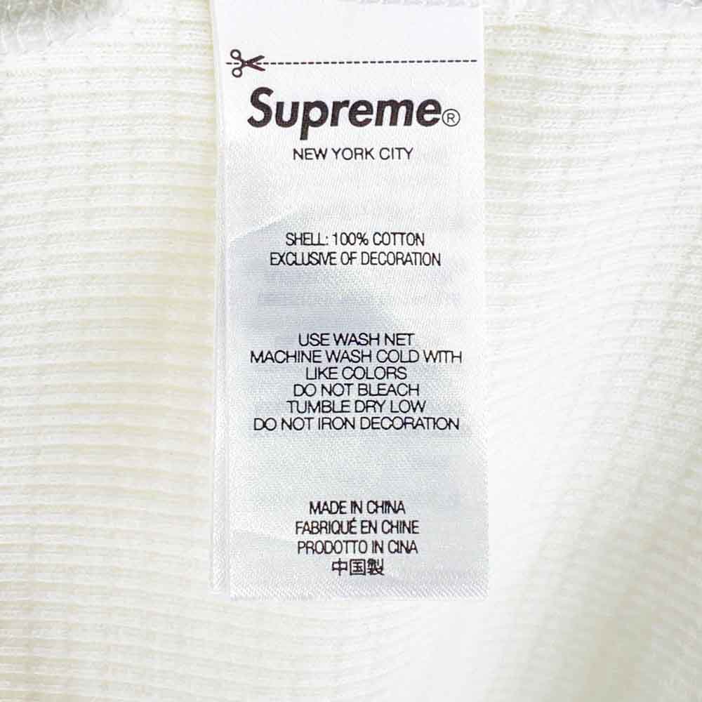 Supreme シュプリーム Stencil Thermal Top ステンシル サーマル エスエス トップ Tシャツ 半袖 カットソー ホワイト系 L【新古品】【未使用】【中古】