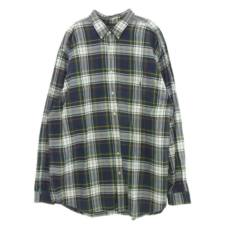 ラルフローレンPOLO 長袖シャツ グリーン系チェック おしゃれ チェック