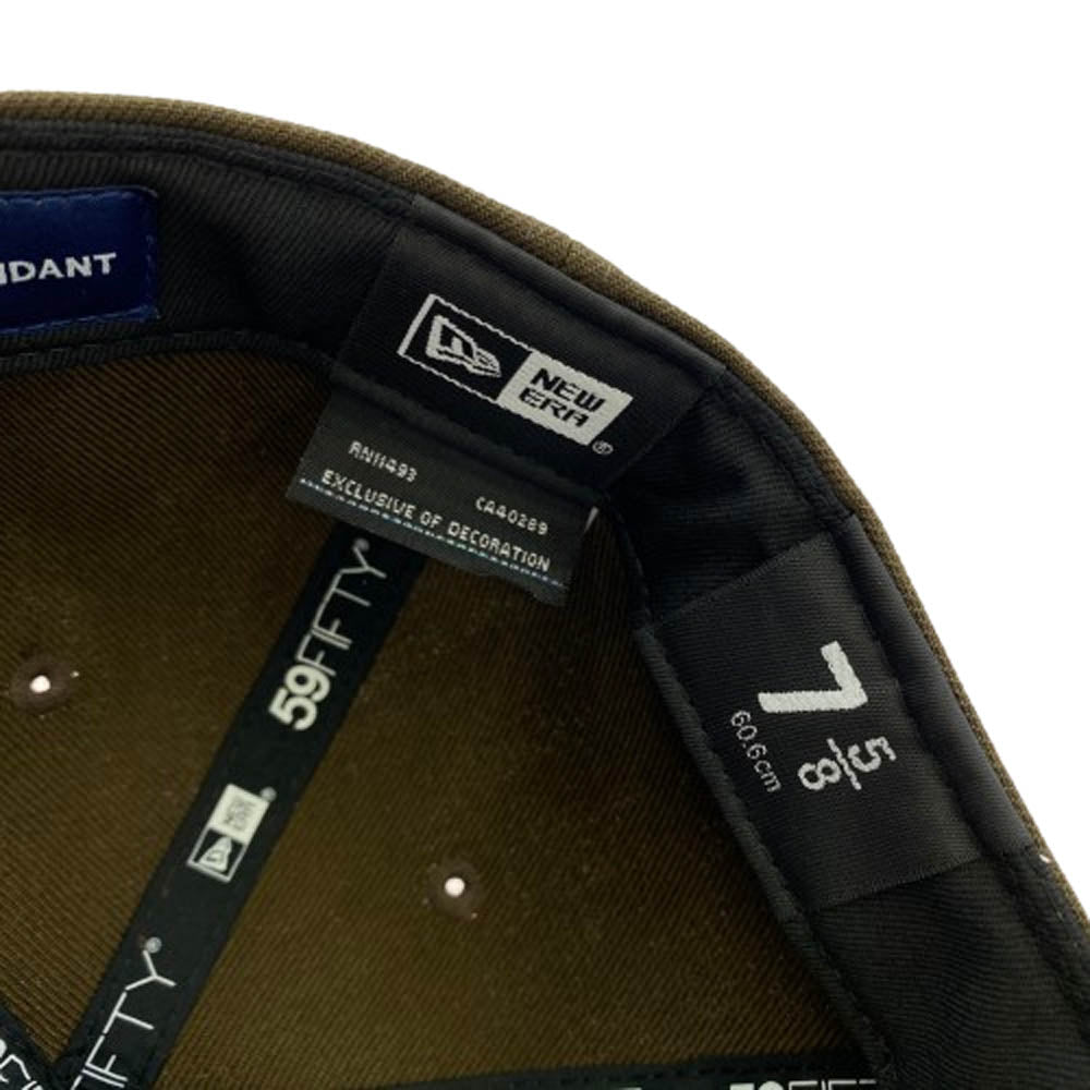 DESCENDANT ディセンダント 24SS LETTERED LP 59FIFTY NEW ERA レタード ロープロファイル 59フィフティー ニューエラキャップ 帽子 ブラウン系【美品】【中古】