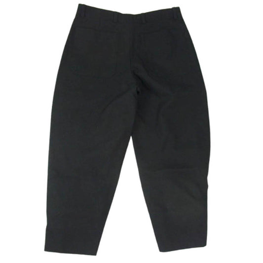 HERMES エルメス 20AW 刻印正規品 裾ベルト ワイド チノ ロング パンツ ブラック系 38【中古】