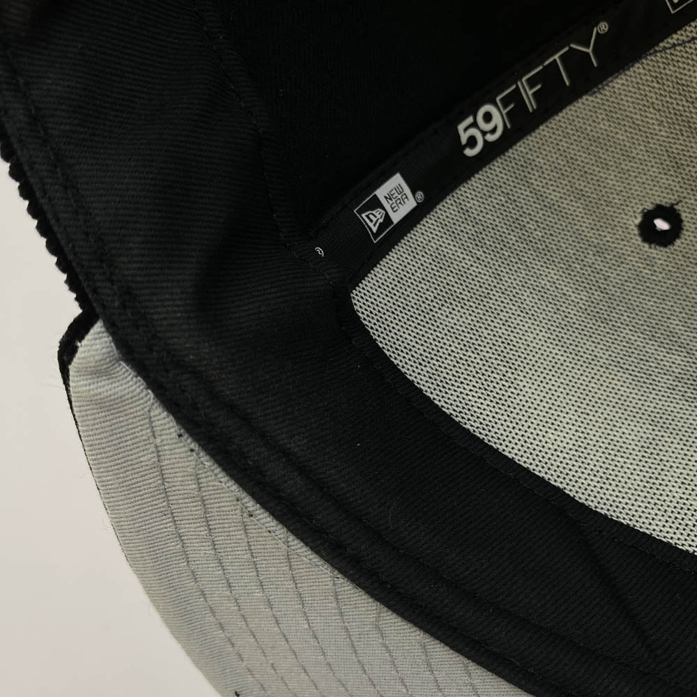 Supreme シュプリーム 15AW × NEW ERA ニューエラ Corduroy Box Logo Cap コーデュロイ ボックス ロゴ ベースボール キャップ ブラック系 60.6cm【中古】