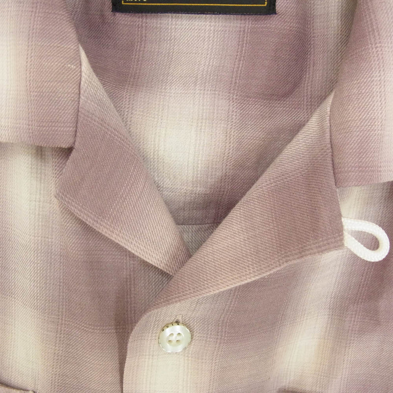 WTAPS ダブルタップス 開襟シャツ オンブレチェック WTAPS オンブレ