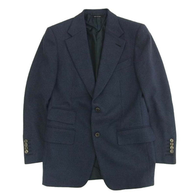 TOM FORD トム フォード ウールシルク ネイビー ジャケット TOM FORD トム フォード ウールシルク ネイビー ジャケット