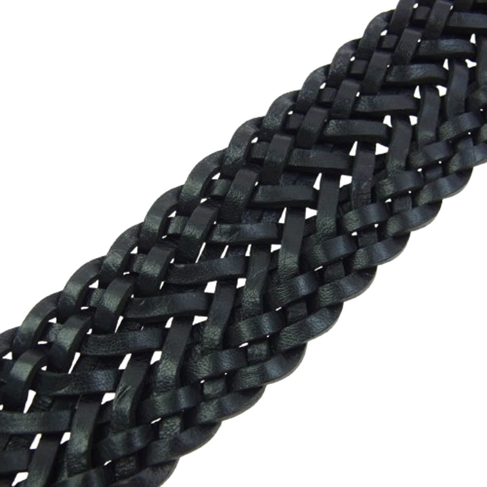 AKM エイケイエム HardiVague別注 NEO TWO CLAW BURAL Leather Mesh Belt HG093 ブラック ネオツークローレザーメッシュベルト40mm ブラック【中古】