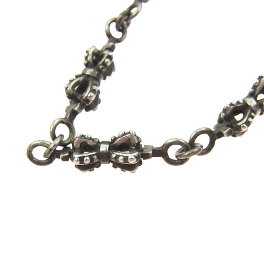 Justin Davis ジャスティンデイビス SNJ106 Double Crown Chain ダブルクラウン チェーン ネックレス 55cm シルバー系【中古】