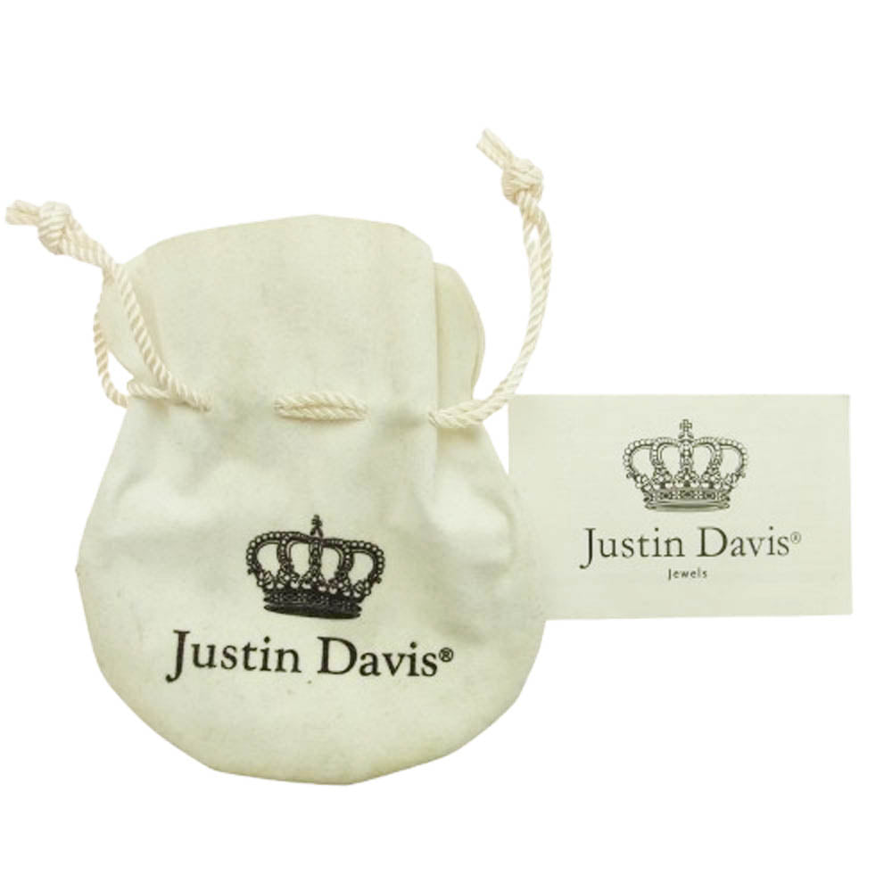 Justin Davis ジャスティンデイビス SRJ512 購入証明書付属 Nobility ノビリティリング オニキス クラウン ブラック系 シルバー系 17号【中古】