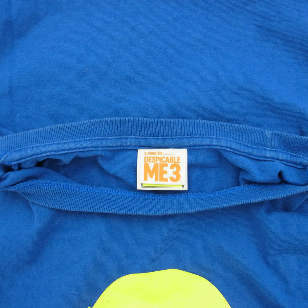 A BATHING APE アベイシングエイプ MINIONS S/S Tee ミニオンズ ロゴ 半袖 Tシャツ ブルー系 S【中古】