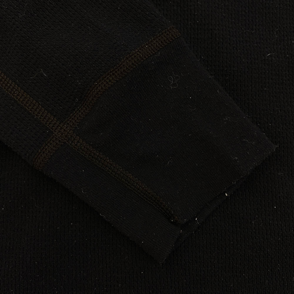 CHROME HEARTS クロムハーツ(原本無) Thermal L/S Tee スクロールラベル CHプラス ロゴ サーマル長袖Tシャツ ブラック系 M【中古】