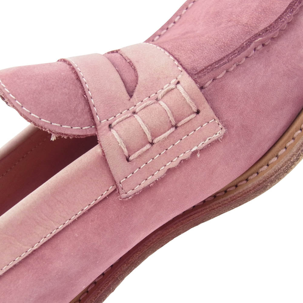 Hender Scheme エンダースキーマ slouchy ローファー Uチップ カウレザー ピッグレザー シューズ 革靴 ピンク系【中古】