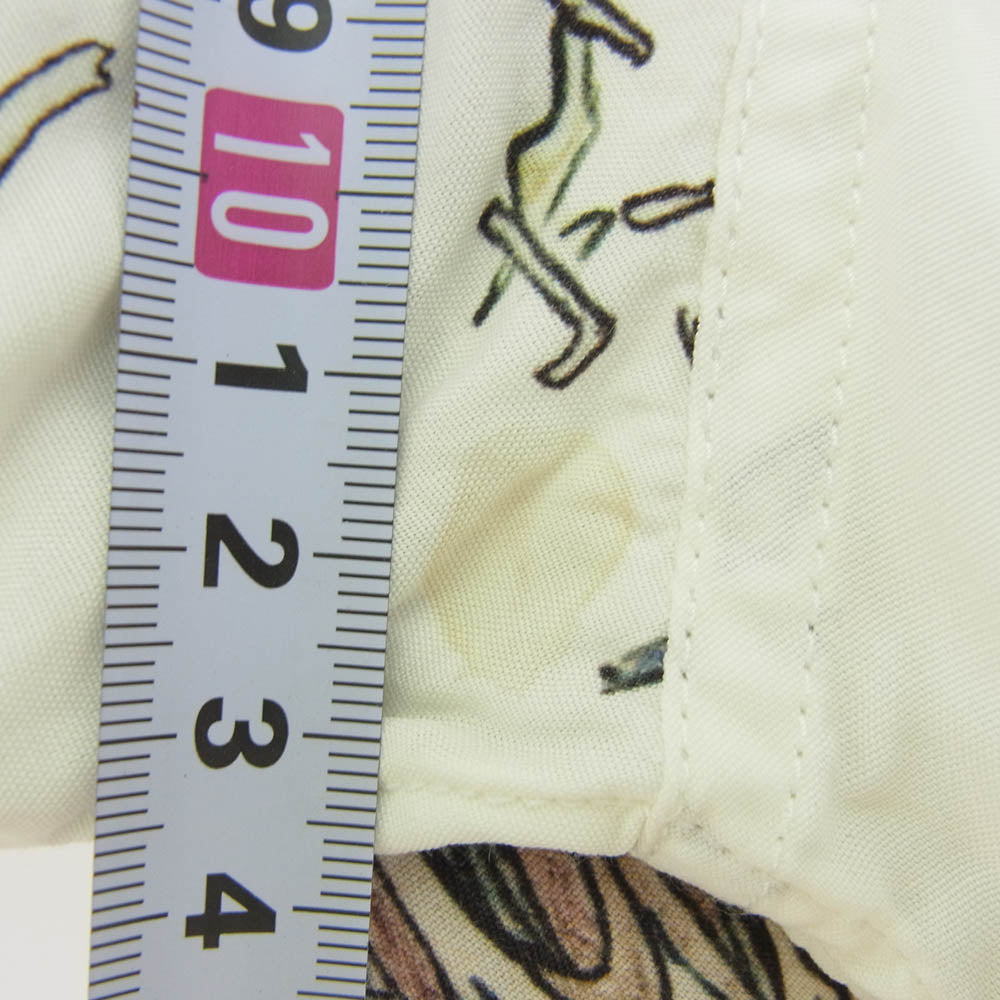 WACKO MARIA ワコマリア GHOST IN THE SHELL 攻殻機動隊 HAWAIIAN SHIRT TYPE-5 レーヨン 半袖 ハワイアン シャツ オフホワイト系 XL【中古】