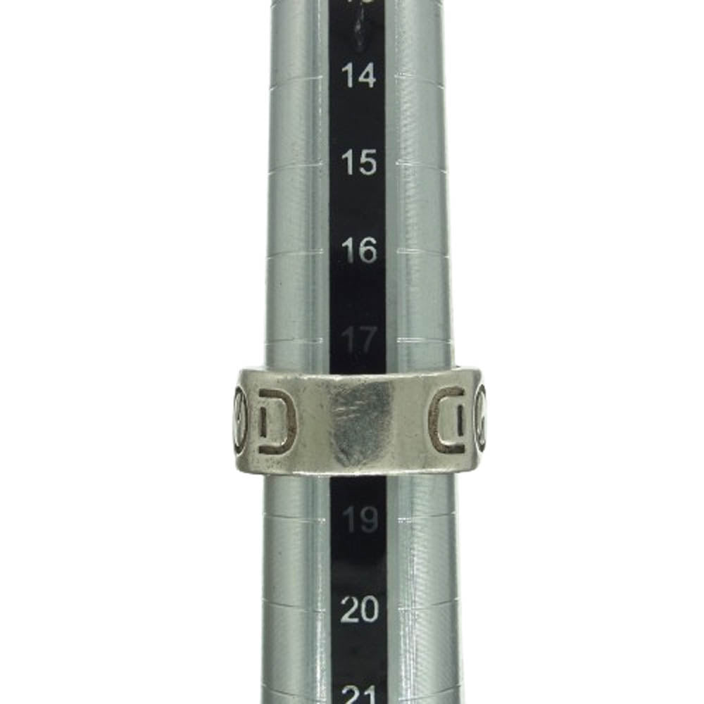 ROYAL ORDER ロイヤルオーダー GOD SQUARE w/CRYSTAL ゴッド スクエア ストーン リング ゴッドリング シルバー系 18.5~19号【中古】