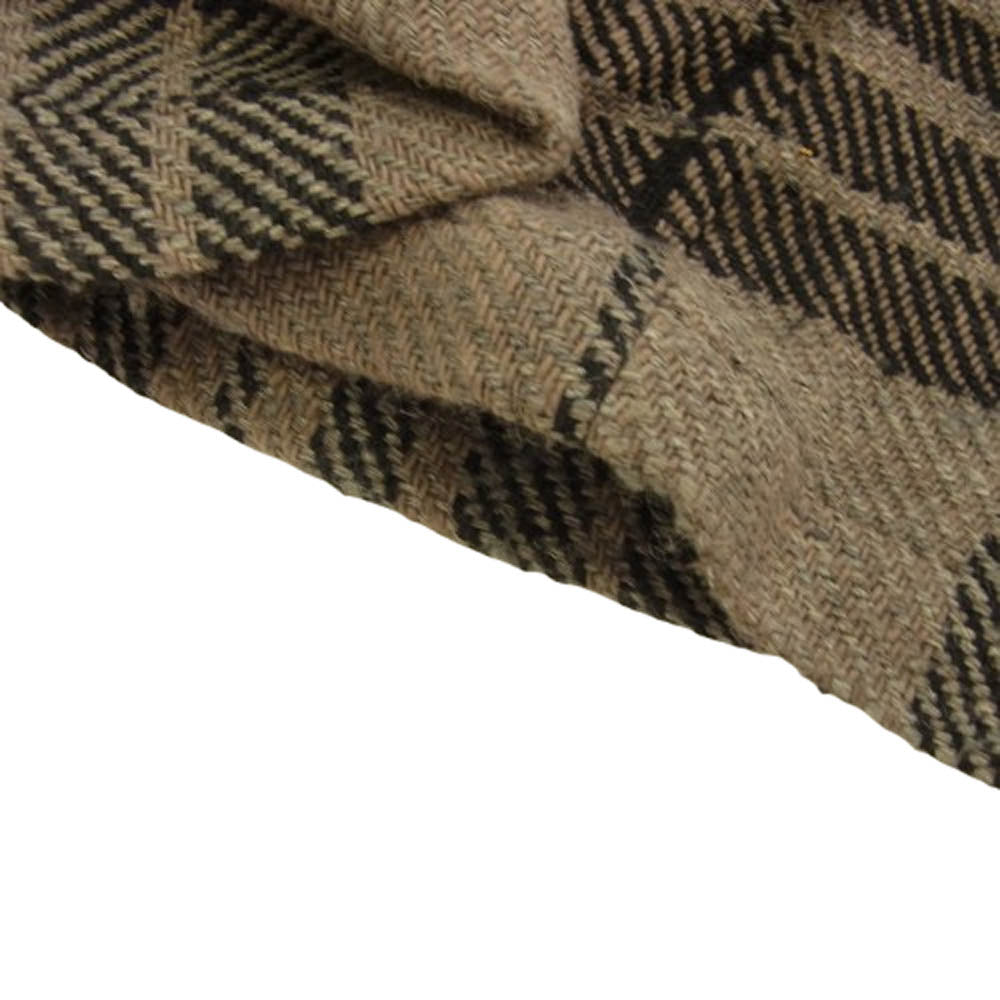 Yohji Yamamoto POUR HOMME ヨウジヤマモトプールオム 20AW HR-P66-876 二重ラップ Pチェック柄 パンツ ブラック系 2【中古】