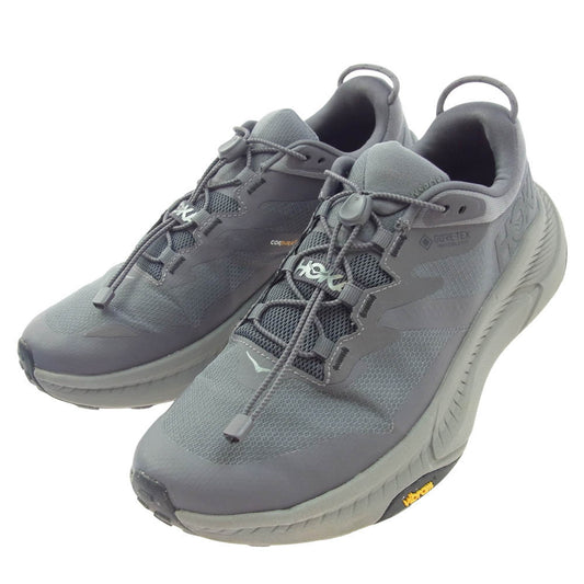 HOKA ONE ONE ホカ オネオネ 1133957 TRANSPORT GTX CORDURA コーデュラ トランスポート トレイル ランニング シューズ グレー系 27cm【中古】
