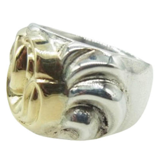 LONE ONES ロンワンズ コスミックユニオンリング 18金ゴールドバーズ 18KYG×シルバー コンビ シルバー系 11.5号【中古】