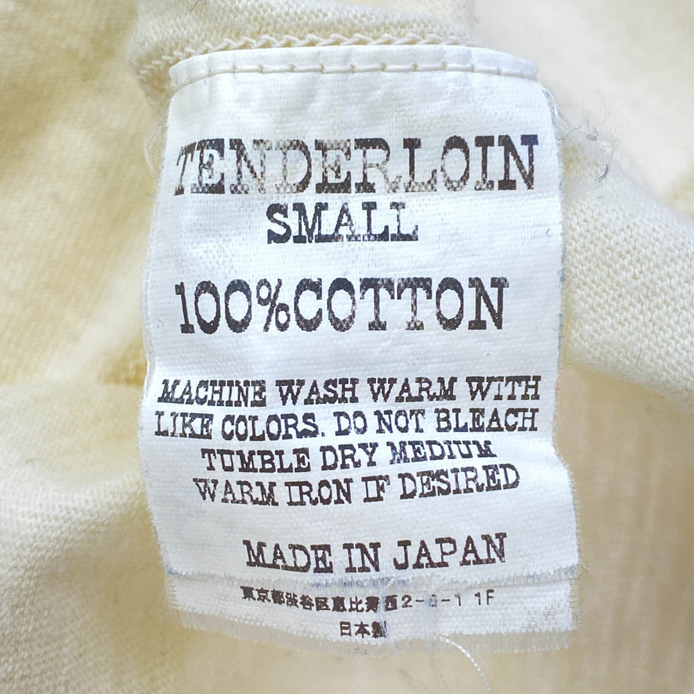 TENDERLOIN テンダーロイン T-HENRY ヘンリーネック 半袖 Tシャツ オフホワイト系 S【中古】