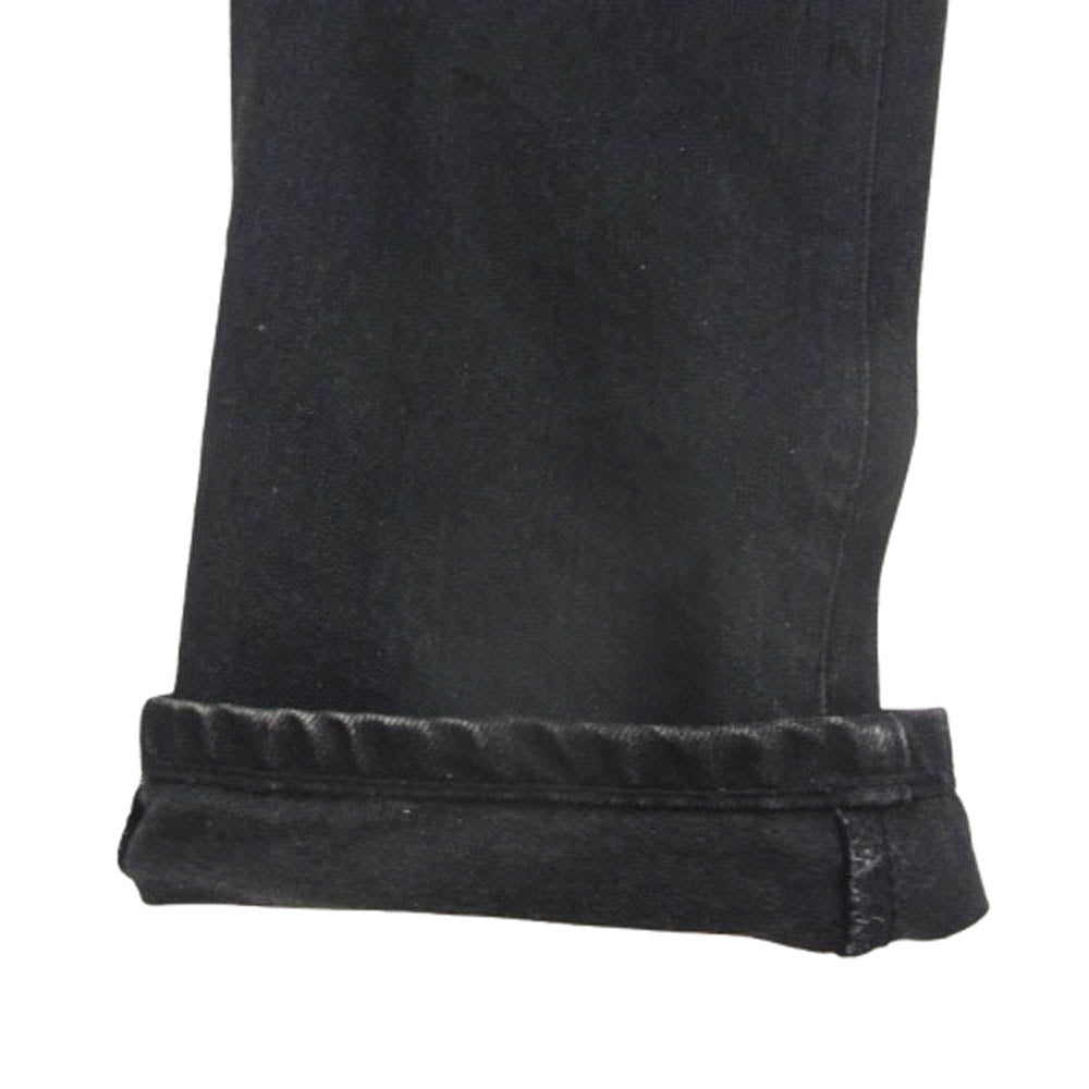 NEIGHBORHOOD ネイバーフッド NARROW STRAIGHT BLACK ICON ロゴ刺繍 ナロー ストレート ブラック アイコン デニム パンツ ブラック系 M【中古】