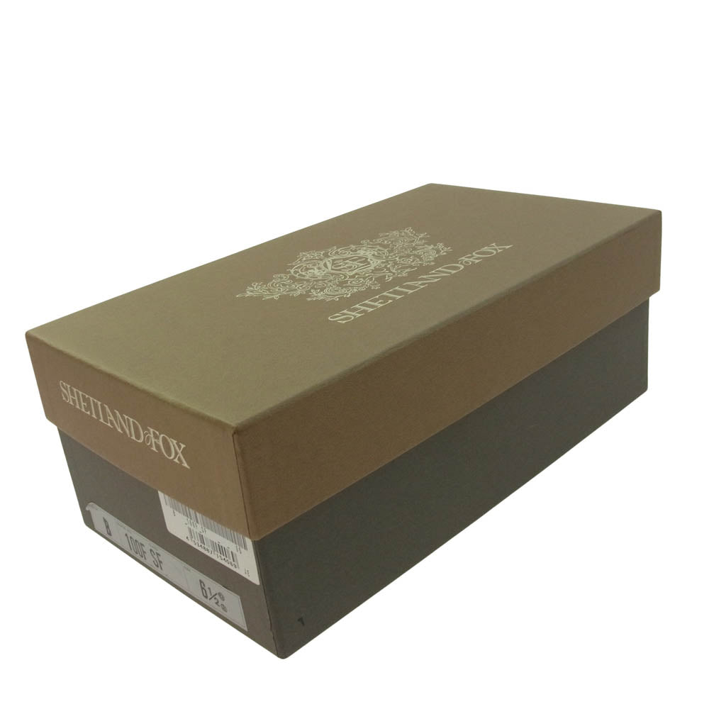 シェットランドフォックス 100F SF ストレート チップ ビジネス ドレイトン シューズ ブラック系 6.5a【中古】