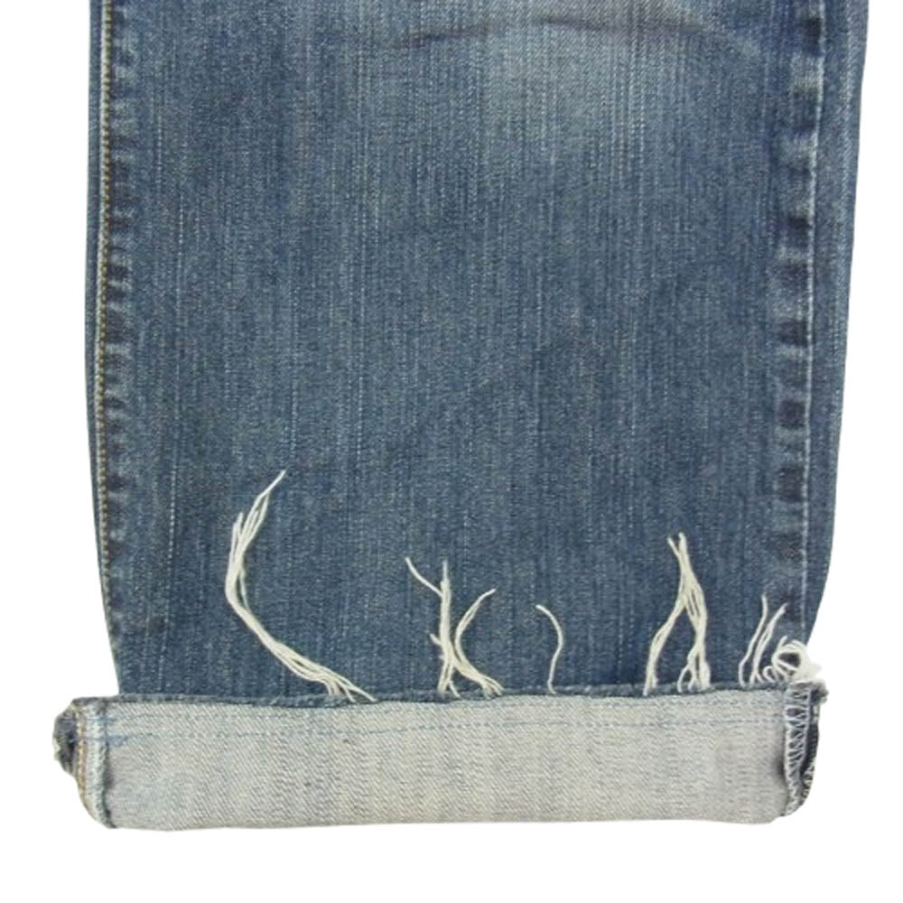 キイト 24AW W WAIST DENIM PT ダブルウエスト レイヤード デニムパンツ インディゴブルー系 38【中古】