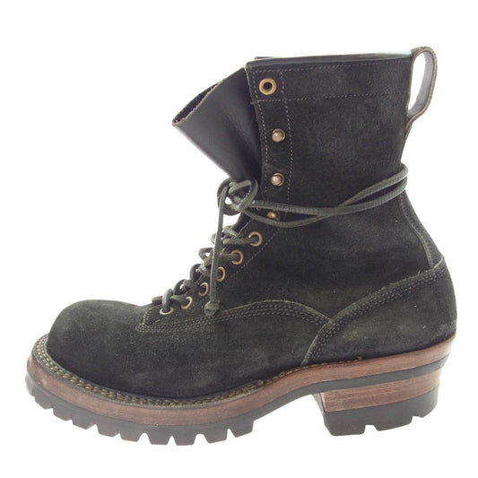 WHITE'S BOOTS ホワイツブーツ SMOKE JUMPER スモーク ジャンパー スエード レザー ブーツ ブラック ブラック系 8.5【中古】