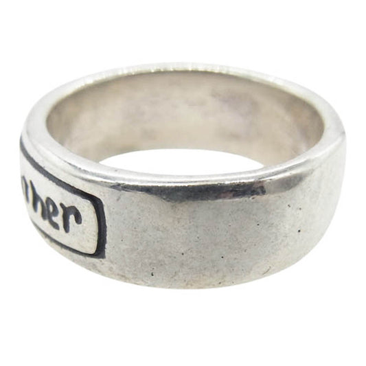 BILL WALL LEATHER ビルウォールレザー スモール ロゴ リング シルバー系 約1号【中古】