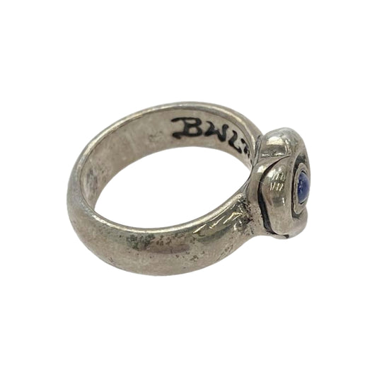 BILL WALL LEATHER ビルウォールレザー 加藤晴彦 HARUHIKO ハート パープルブルーストーン リング シルバー系 16.5号【中古】