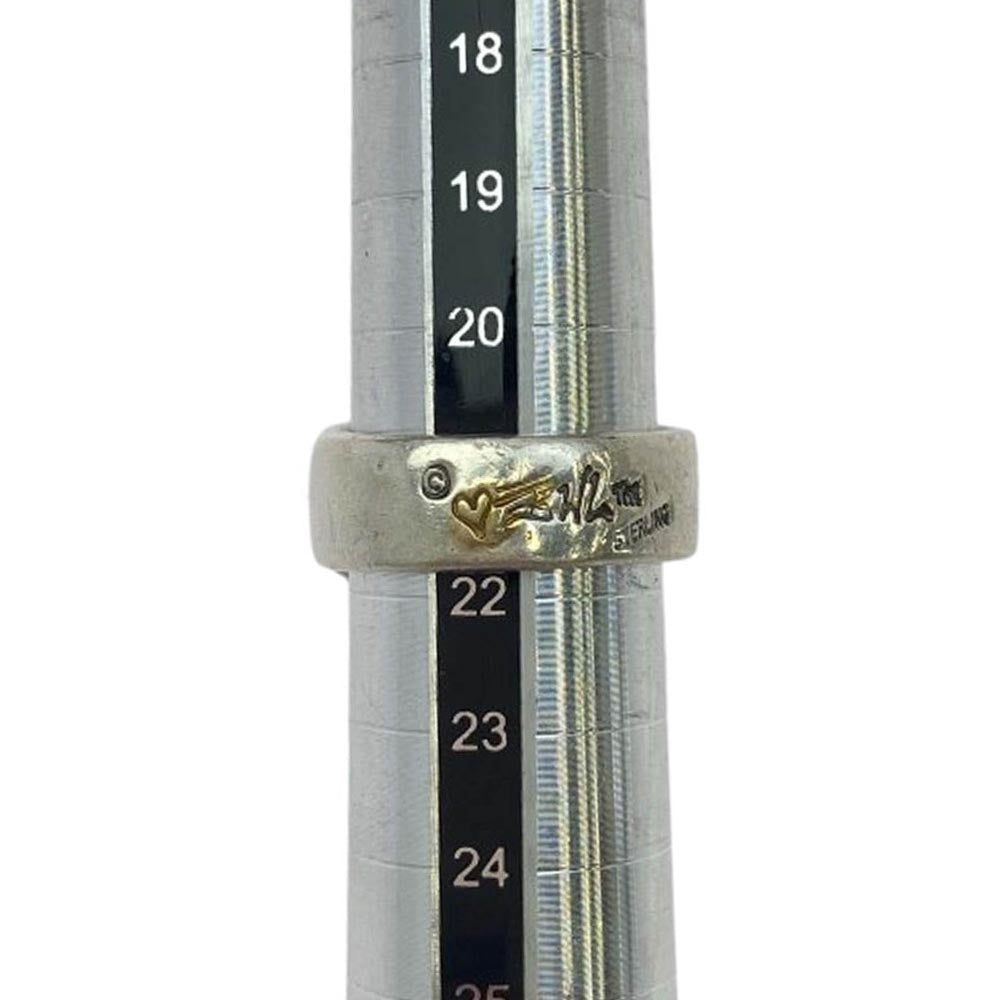 BILL WALL LEATHER ビルウォールレザー NAC Scrall ウェーブ リング シルバー系 21.5号【中古】