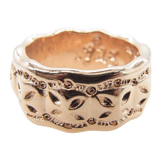 BILL WALL LEATHER ビルウォールレザー ミニ クロス リング ゴールドコーティング スターリングシルバー ゴールド系 14号【中古】