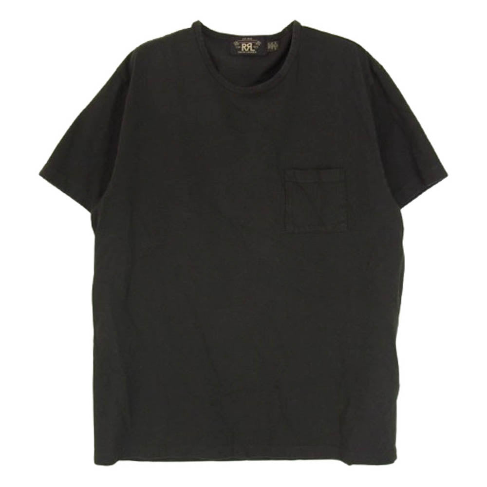 RRL ダブルアールエル ポケット Tシャツ 半袖 ブラック系 L【中古 