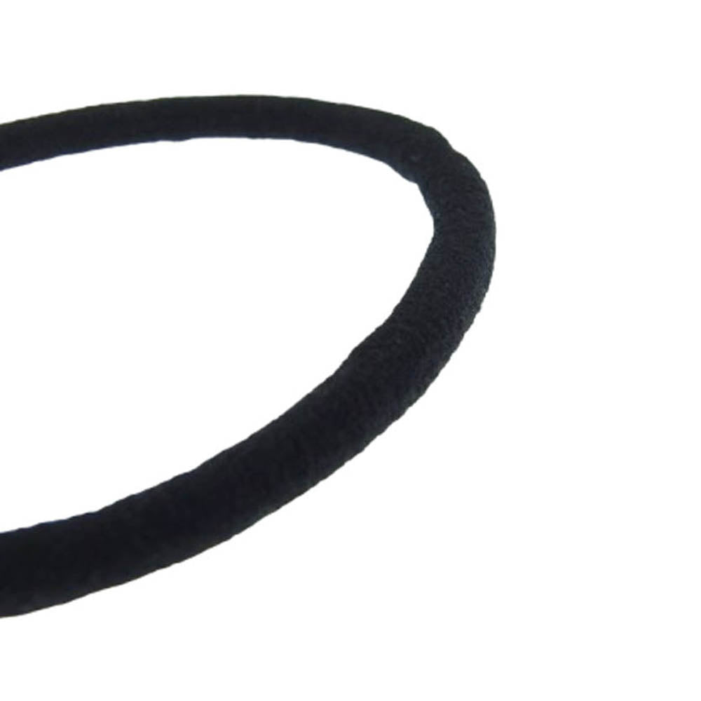CHROME HEARTS クロムハーツ(原本無) HAIRBAND クロスボール ヘアバンド ヘアゴム コンチョ シルバー系 ブラック系【中古】